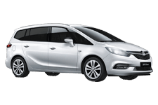 Car Hire Leith - Vauxhall Zafira 5 + 2 - Minibus hire Leith